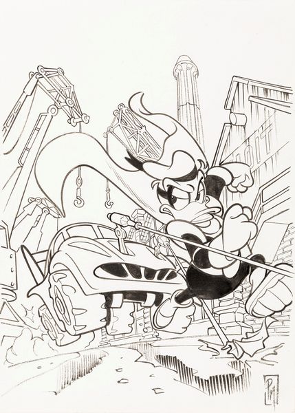 Paolo Mottura : Paperinik 48  - Asta Bozzetti cinematografici - Associazione Nazionale - Case d'Asta italiane