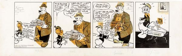 Al Taliaferro : Donald Duck - There's one born every minute  - Asta Bozzetti cinematografici - Associazione Nazionale - Case d'Asta italiane