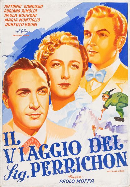 Piero Monni : Il viaggio del signor Perrichon  - Asta Bozzetti cinematografici - Associazione Nazionale - Case d'Asta italiane