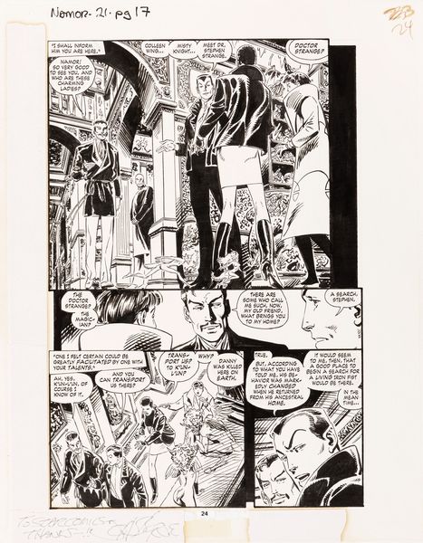 John Byrne : Namor the Sub-Mariner - Call My Land K'un-L'un  - Asta Bozzetti cinematografici - Associazione Nazionale - Case d'Asta italiane