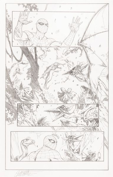 Gabriele Dell'Otto : Avenging Spider-Man  - Asta Bozzetti cinematografici - Associazione Nazionale - Case d'Asta italiane