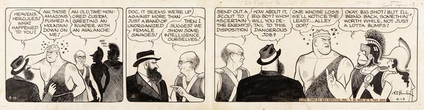 Vincent T. Hamlin : Alley Oop - Intelligence Service  - Asta Bozzetti cinematografici - Associazione Nazionale - Case d'Asta italiane