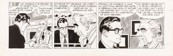 Alex Raymond : Rip Kirby  - Asta Bozzetti cinematografici - Associazione Nazionale - Case d'Asta italiane