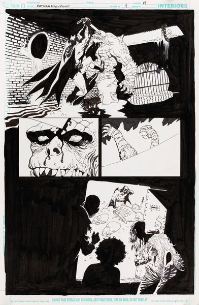 Eduardo Risso : Flashpoint: Batman - Knight of Vengeance  - Asta Bozzetti cinematografici - Associazione Nazionale - Case d'Asta italiane