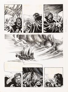 Enrique Alcatena : Nuoevo Mundo  - Asta Bozzetti cinematografici - Associazione Nazionale - Case d'Asta italiane