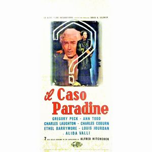 Angelo Cesselon : Il caso Paradine (The Paradine Case)  - Asta Bozzetti cinematografici - Associazione Nazionale - Case d'Asta italiane