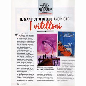 Giuliano Nistri : I vitelloni  - Asta Bozzetti cinematografici - Associazione Nazionale - Case d'Asta italiane