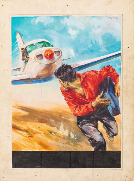 Giovanni Di Stefano : Con la morte alle spalle  - Asta Fumetti: Tavole e Illustrazioni Originali - Associazione Nazionale - Case d'Asta italiane