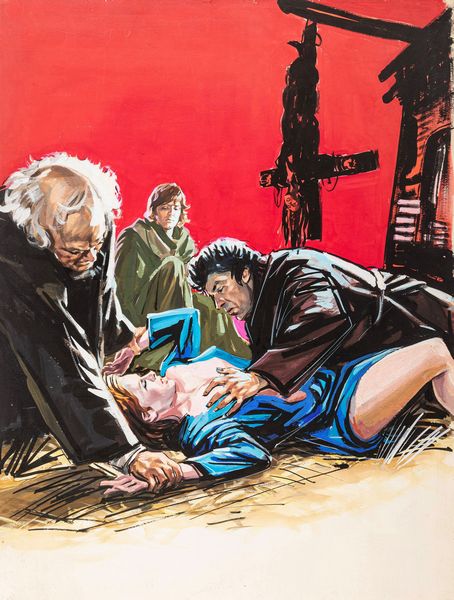 Ercole Brini : La papessa Giovanna (Pope Joan)  - Asta Fumetti: Tavole e Illustrazioni Originali - Associazione Nazionale - Case d'Asta italiane