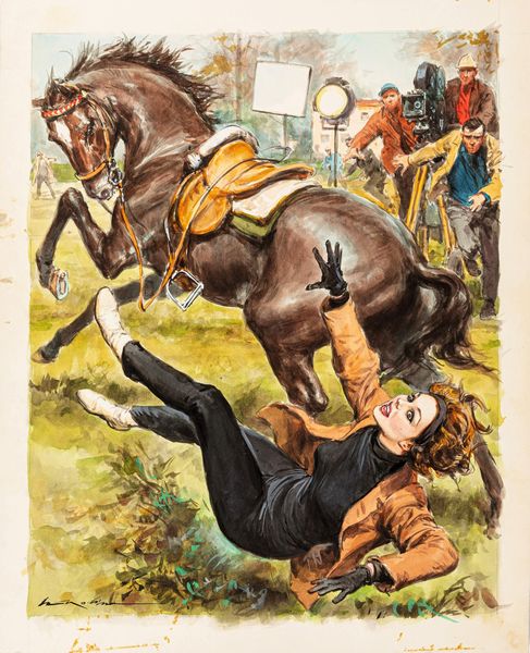 Walter Molino : Sandra Milo  - Asta Fumetti: Tavole e Illustrazioni Originali - Associazione Nazionale - Case d'Asta italiane