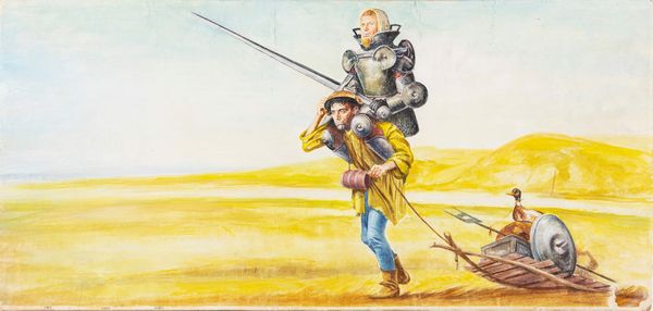 Maro (Otello Mauro Innocenti) : Il prode Anselmo e il suo scudiero  - Asta Fumetti: Tavole e Illustrazioni Originali - Associazione Nazionale - Case d'Asta italiane