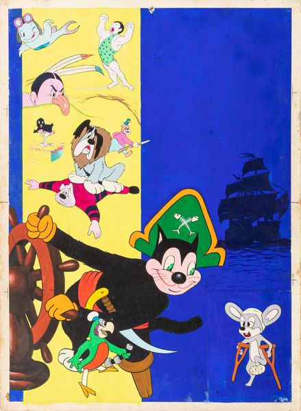 Bruno Napoli : Le Avventure di Pippo Trippa, Nicola Gorgonzola e C.  - Asta Fumetti: Tavole e Illustrazioni Originali - Associazione Nazionale - Case d'Asta italiane