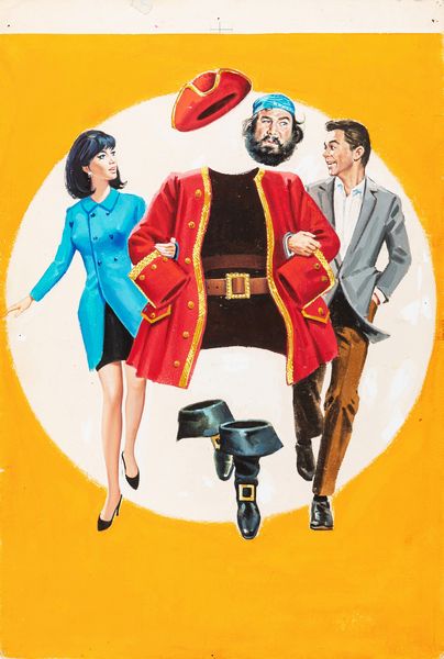 Bruno Napoli : Il fantasma del pirata Barbanera (Blackbeard's Ghost)  - Asta Fumetti: Tavole e Illustrazioni Originali - Associazione Nazionale - Case d'Asta italiane