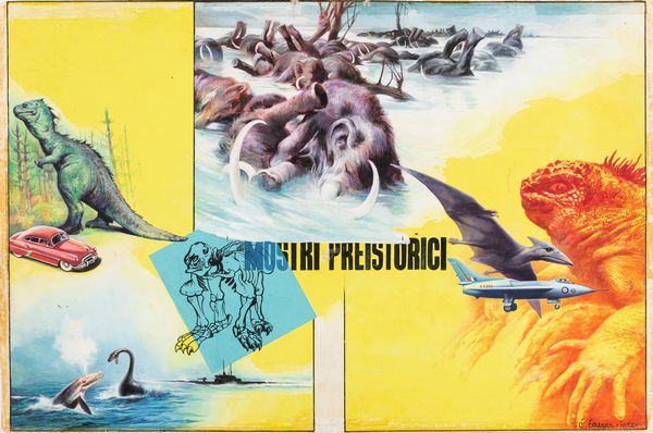 Kurt Caesar : Mostri preistorici  - Asta Fumetti: Tavole e Illustrazioni Originali - Associazione Nazionale - Case d'Asta italiane