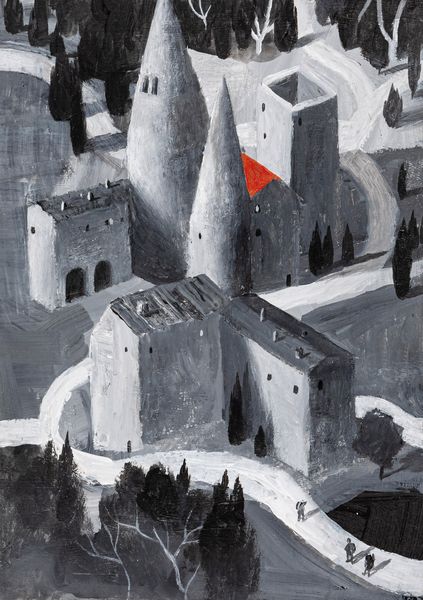 Matteo Gubellini : Il villaggio  - Asta Fumetti: Tavole e Illustrazioni Originali - Associazione Nazionale - Case d'Asta italiane