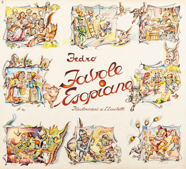 L. Lucchetti : Favole esopiane  - Asta Fumetti: Tavole e Illustrazioni Originali - Associazione Nazionale - Case d'Asta italiane