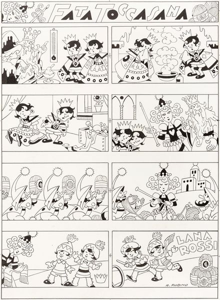ANTONIO RUBINO : Fata Toccasana  - Asta Fumetti: Tavole e Illustrazioni Originali - Associazione Nazionale - Case d'Asta italiane