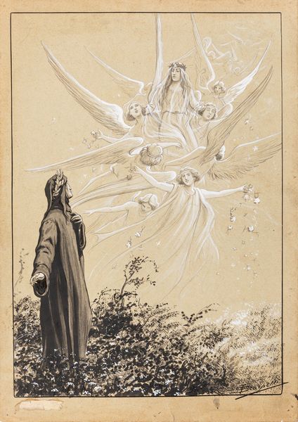 Tancredi Scarpelli : La Divina Commedia - Paradiso  - Asta Fumetti: Tavole e Illustrazioni Originali - Associazione Nazionale - Case d'Asta italiane