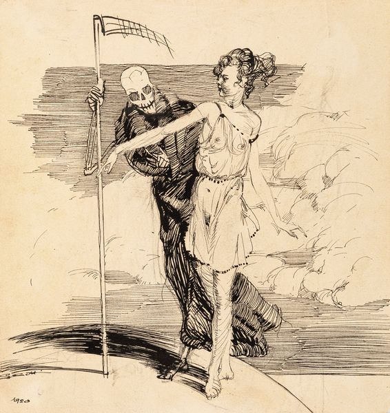 BRUNO SAETTI : La Discordia e la Morte sul mondo  - Asta Fumetti: Tavole e Illustrazioni Originali - Associazione Nazionale - Case d'Asta italiane