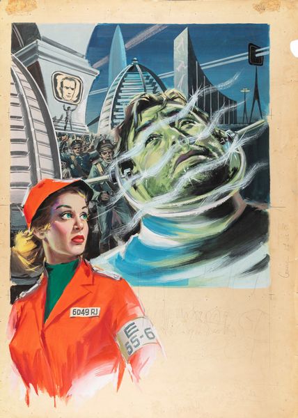 Angelo Cesselon : Nel 2000 non sorge il sole (1984)  - Asta Fumetti: Tavole e Illustrazioni Originali - Associazione Nazionale - Case d'Asta italiane