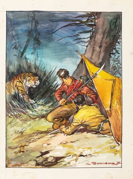 Luigi Togliatto : I Robinson italiani  - Asta Fumetti: Tavole e Illustrazioni Originali - Associazione Nazionale - Case d'Asta italiane