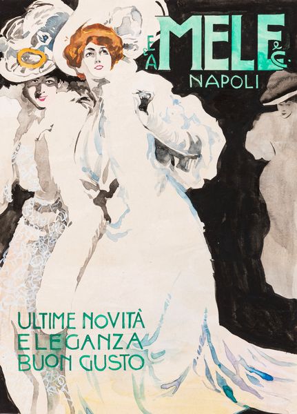 Marcello Dudovich (attr.) : Mele  - Asta Fumetti: Tavole e Illustrazioni Originali - Associazione Nazionale - Case d'Asta italiane