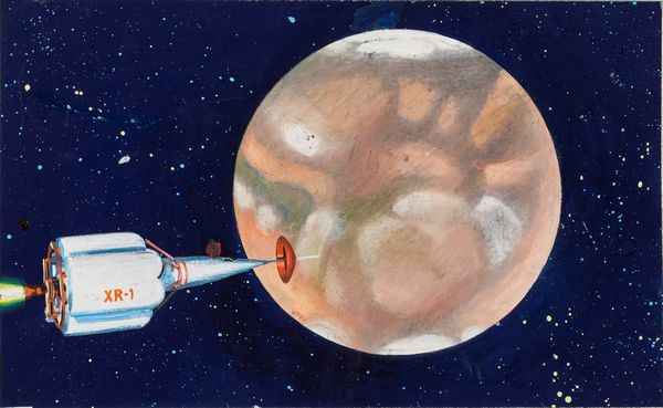 Aldo Di Gennaro : Viaggio nel sistema solare  - Asta Fumetti: Tavole e Illustrazioni Originali - Associazione Nazionale - Case d'Asta italiane