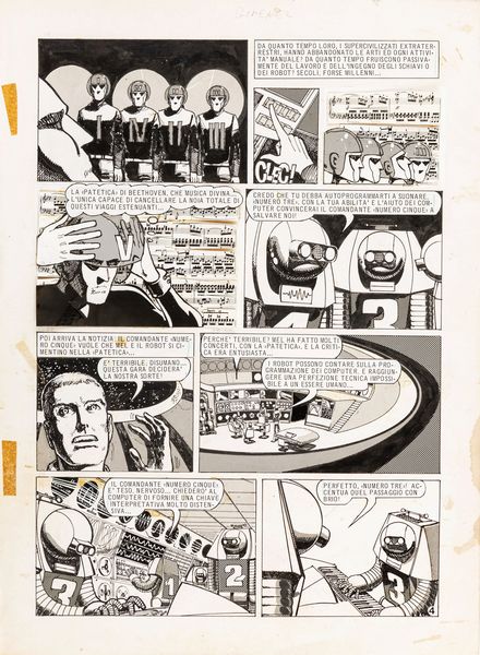 Juan Giménez : Sinfonia galattica  - Asta Fumetti: Tavole e Illustrazioni Originali - Associazione Nazionale - Case d'Asta italiane