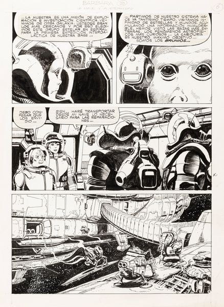 Juan Zanotto : Barbara - La nave y la eternidad  - Asta Fumetti: Tavole e Illustrazioni Originali - Associazione Nazionale - Case d'Asta italiane