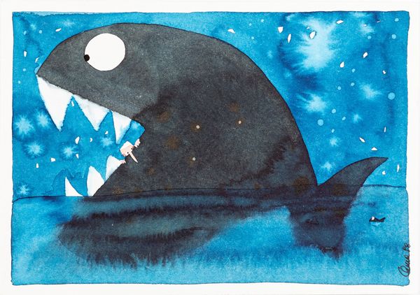 Anna Berton : Pinocchio nella pancia della balena  - Asta Fumetti: Tavole e Illustrazioni Originali - Associazione Nazionale - Case d'Asta italiane