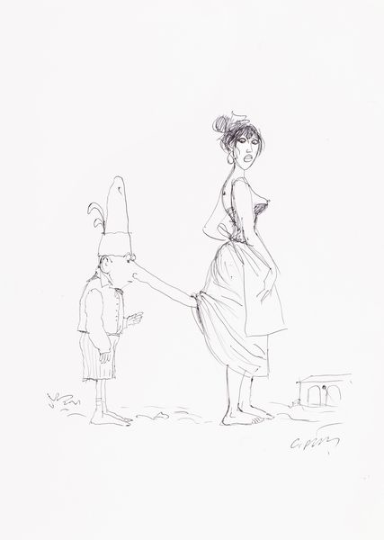 Georges Pichard : Pinocchio e Madoline  - Asta Fumetti: Tavole e Illustrazioni Originali - Associazione Nazionale - Case d'Asta italiane