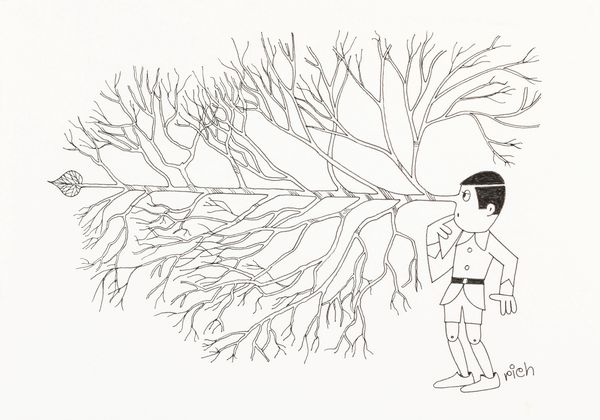 Richard Thompson : Pinocchio  - Asta Fumetti: Tavole e Illustrazioni Originali - Associazione Nazionale - Case d'Asta italiane