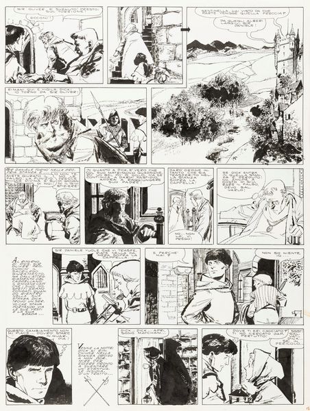 Dino Battaglia : La freccia nera  - Asta Fumetti: Tavole e Illustrazioni Originali - Associazione Nazionale - Case d'Asta italiane