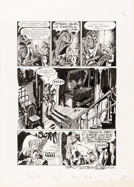 Giorgio Cavazzano : Altai & Jonson - Notte senza luna  - Asta Fumetti: Tavole e Illustrazioni Originali - Associazione Nazionale - Case d'Asta italiane