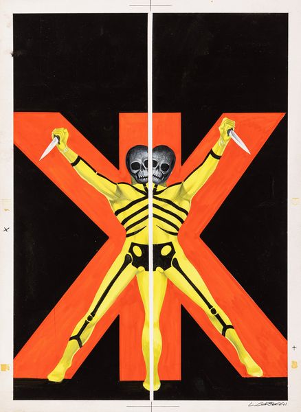 Luigi Corteggi : Kriminal - I due kappa  - Asta Fumetti: Tavole e Illustrazioni Originali - Associazione Nazionale - Case d'Asta italiane