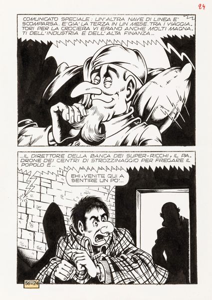 Magnus (Roberto Raviola) : Alan Ford - Vuoi venire in crociera con me?  - Asta Fumetti: Tavole e Illustrazioni Originali - Associazione Nazionale - Case d'Asta italiane