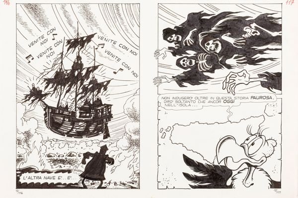 Magnus (Roberto Raviola) : La Compagnia della Forca - La traversata maledetta  - Asta Fumetti: Tavole e Illustrazioni Originali - Associazione Nazionale - Case d'Asta italiane