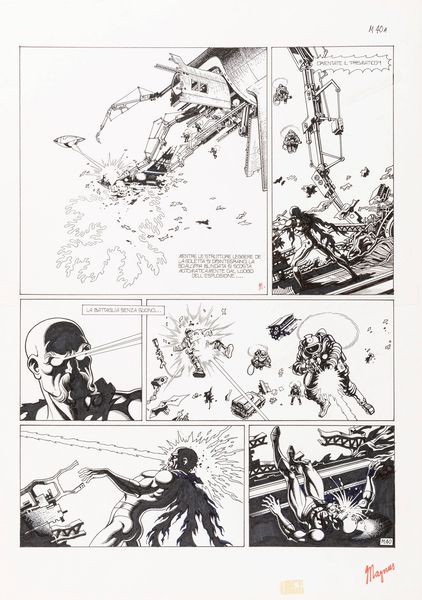 Magnus (Roberto Raviola) : Milady nel 3000  - Asta Fumetti: Tavole e Illustrazioni Originali - Associazione Nazionale - Case d'Asta italiane