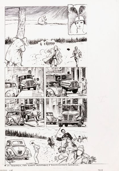 Milo Manara : Alessio il Borghese rivoluzionario  - Asta Fumetti: Tavole e Illustrazioni Originali - Associazione Nazionale - Case d'Asta italiane