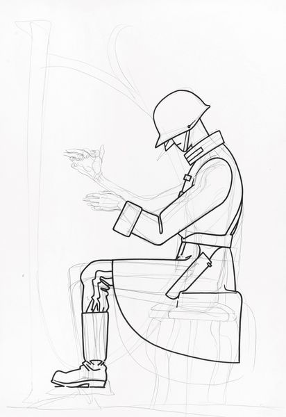 Andrea Pazienza : Suoni di pace rumori di guerra  - Asta Fumetti: Tavole e Illustrazioni Originali - Associazione Nazionale - Case d'Asta italiane