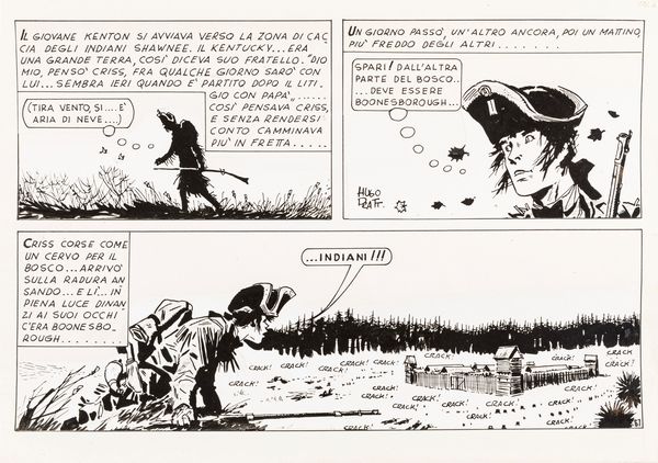 Studio Pratt : Wheeling  - Asta Fumetti: Tavole e Illustrazioni Originali - Associazione Nazionale - Case d'Asta italiane