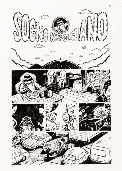 Squaz (Pasquale Todisco) : Sogno napoletano  - Asta Fumetti: Tavole e Illustrazioni Originali - Associazione Nazionale - Case d'Asta italiane