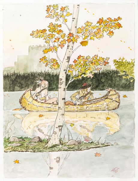 Lele Vianello : Deerfield 1704: Attacco a Fort William Henry  - Asta Fumetti: Tavole e Illustrazioni Originali - Associazione Nazionale - Case d'Asta italiane