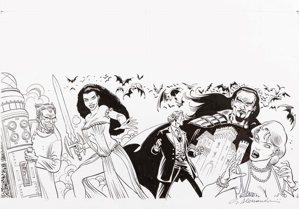 Giancarlo Alessandrini : Storie da Altrove - Il principe che torn� dalle tenebre  - Asta Fumetti: Tavole e Illustrazioni Originali - Associazione Nazionale - Case d'Asta italiane