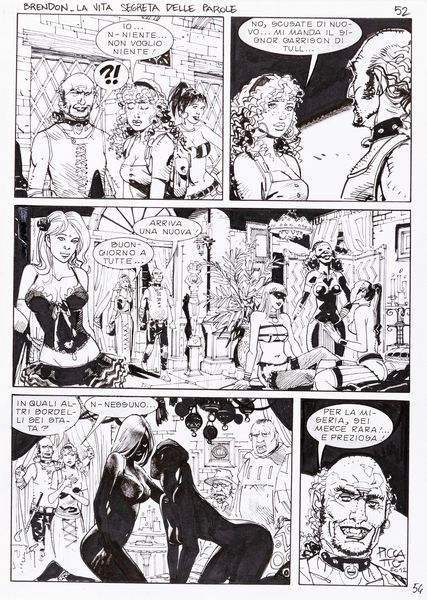 Luigi Piccatto : Brendon - La vita segreta delle parole  - Asta Fumetti: Tavole e Illustrazioni Originali - Associazione Nazionale - Case d'Asta italiane