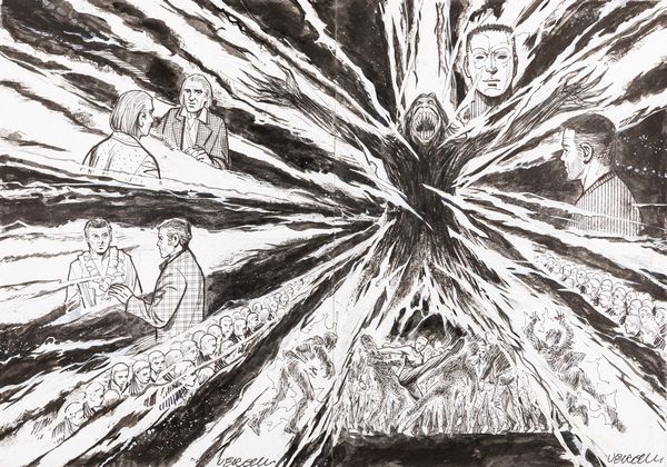 Gino Vercelli : Dampyr - Doppelganger Hotel  - Asta Fumetti: Tavole e Illustrazioni Originali - Associazione Nazionale - Case d'Asta italiane