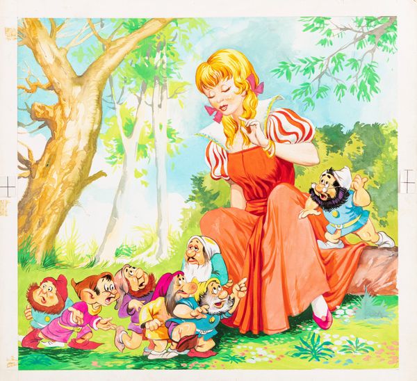 A.N.I. (autore non identificato) : Biancaneve  - Asta Fumetti: Tavole e Illustrazioni Originali - Associazione Nazionale - Case d'Asta italiane