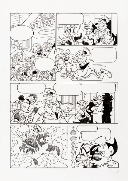Giorgio Cavazzano : Paperinik un vero eroe  - Asta Fumetti: Tavole e Illustrazioni Originali - Associazione Nazionale - Case d'Asta italiane