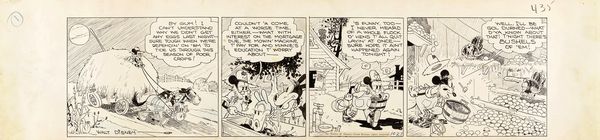 Floyd Gottfredson : Mickey Mouse - Mr. Slicker and the Egg Robbers  - Asta Fumetti: Tavole e Illustrazioni Originali - Associazione Nazionale - Case d'Asta italiane