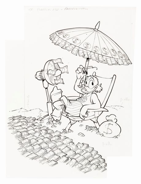 Lorenzo Pastrovicchio : I Grandi Classici Disney 152  - Asta Fumetti: Tavole e Illustrazioni Originali - Associazione Nazionale - Case d'Asta italiane